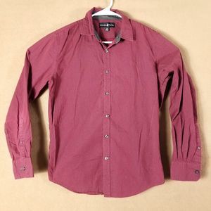 BEVERLY HILLS Polo Club Button Down Shirt Men's Casual long sleeve collared Smal